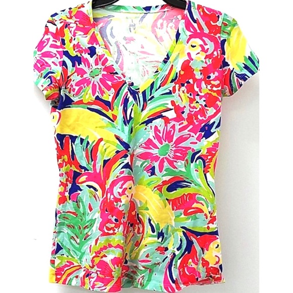 Lilly Pulitzer XS Michelle Shirt Casa Banana - Picture 2 of 8